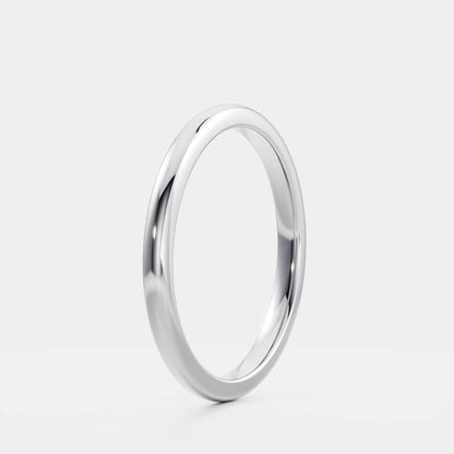 0.25 TCW Round Shaped Half Eternity Lab Grown Diamond Wedding Band