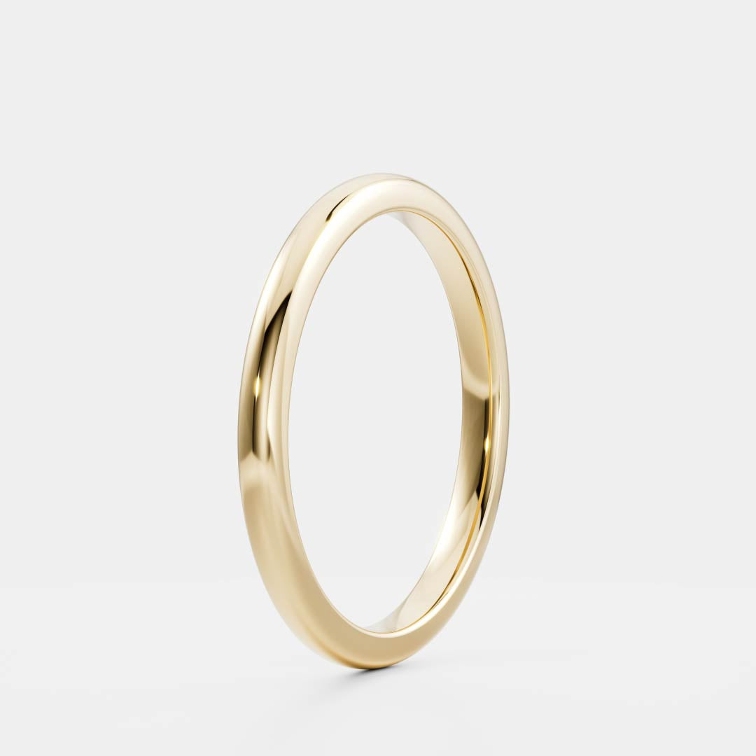 0.25 TCW Round Shaped Half Eternity Lab Grown Diamond Wedding Band