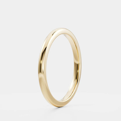 0.25 TCW Round Shaped Half Eternity Lab Grown Diamond Wedding Band