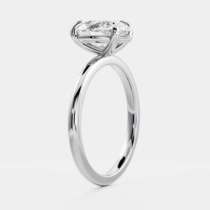 Marquise Cut Cluster Styled Lab Grown Diamond Engagement Ring