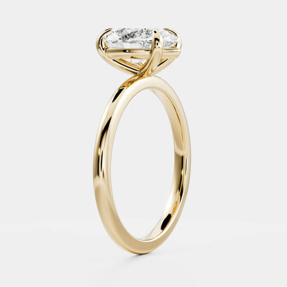 Marquise Cut Cluster Styled Lab Grown Diamond Engagement Ring