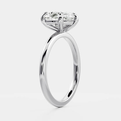 Marquise Cut Cluster Styled Lab Grown Diamond Engagement Ring