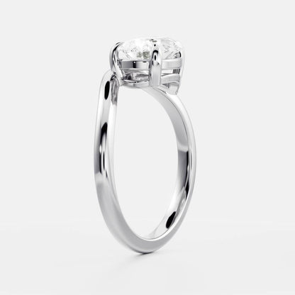 Marquise Cut Cluster Styled Lab Grown Diamond Engagement Ring