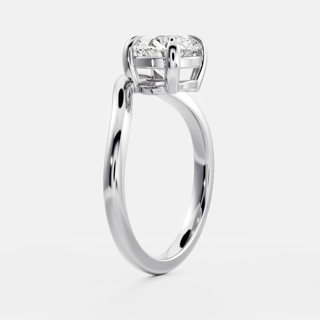 Marquise Cut Cluster Styled Lab Grown Diamond Engagement Ring