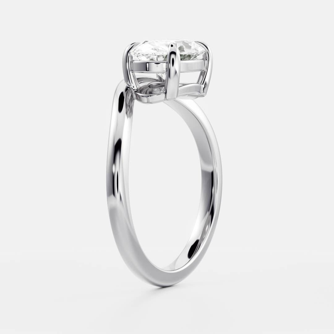 Marquise Cut Cluster Styled Lab Grown Diamond Engagement Ring