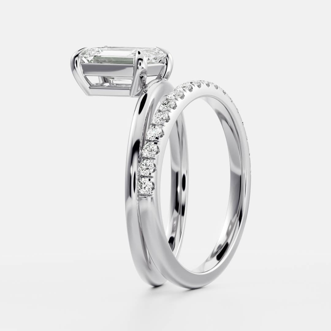 Marquise Cut Cluster Styled Lab Grown Diamond Engagement Ring