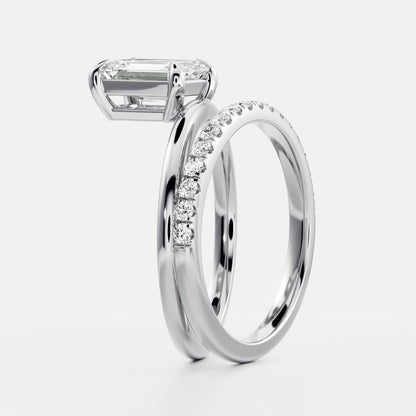 Marquise Cut Cluster Styled Lab Grown Diamond Engagement Ring