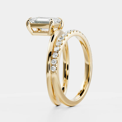 Marquise Cut Cluster Styled Lab Grown Diamond Engagement Ring