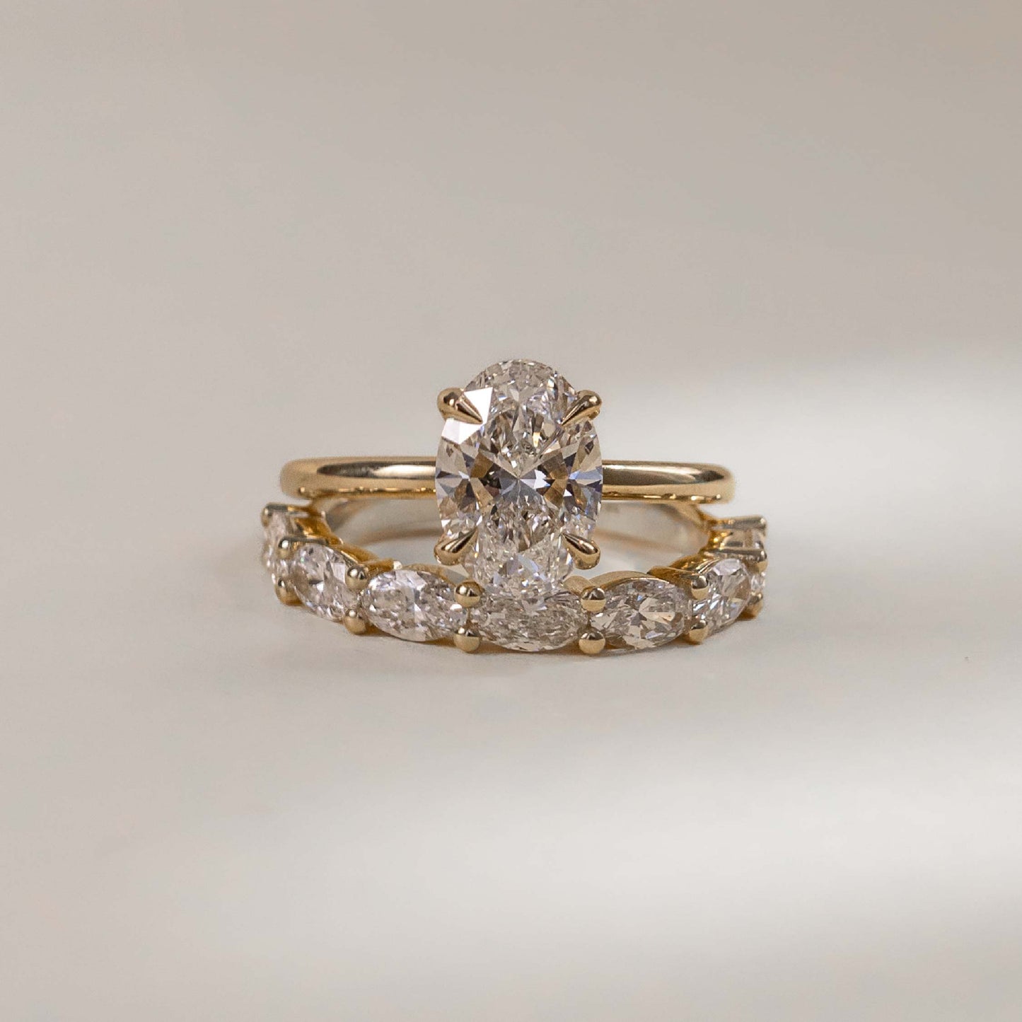 0.25 TCW Round Shaped Half Eternity Lab Grown Diamond Wedding Band