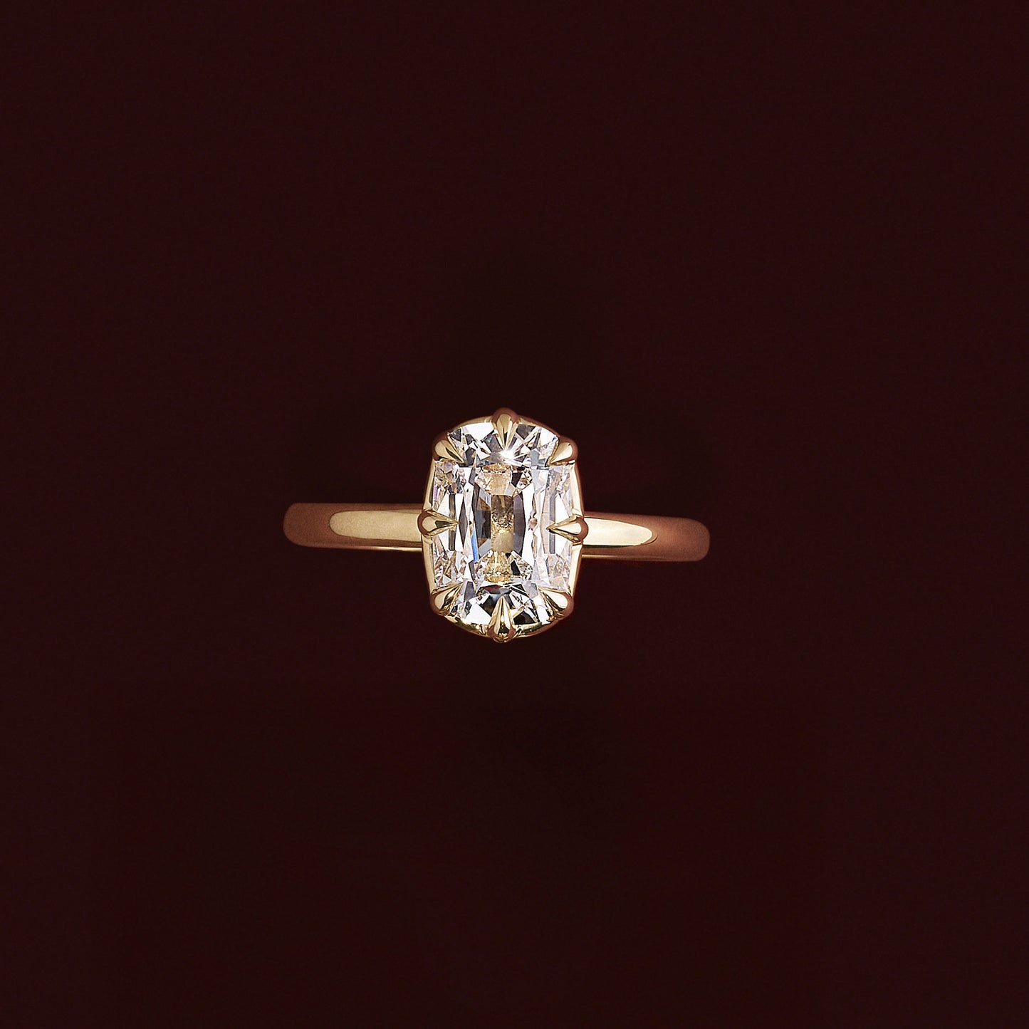 Marquise Cut Cluster Styled Lab Grown Diamond Engagement Ring