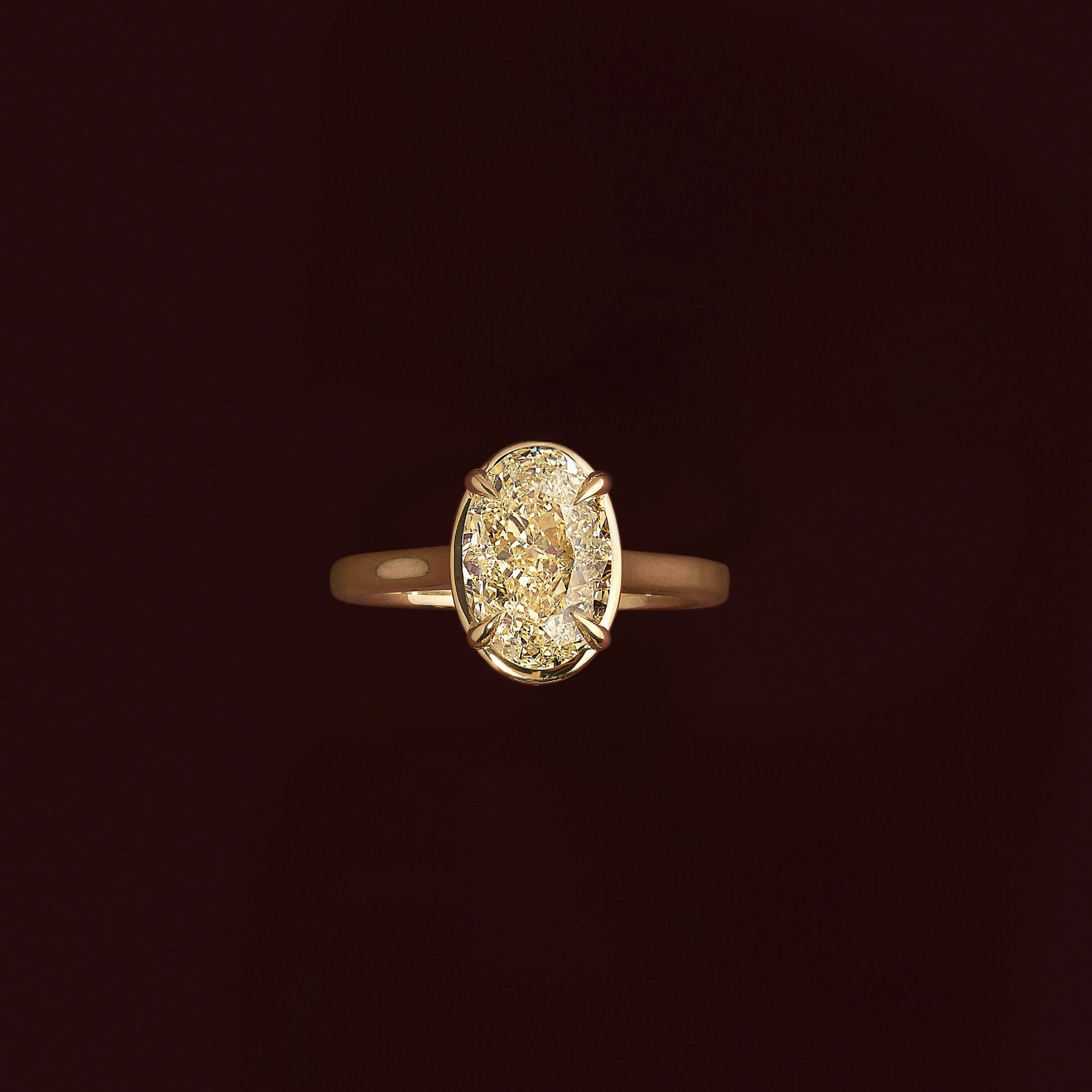 Marquise Cut Cluster Styled Lab Grown Diamond Engagement Ring