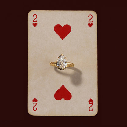 Marquise Cut Cluster Styled Lab Grown Diamond Engagement Ring