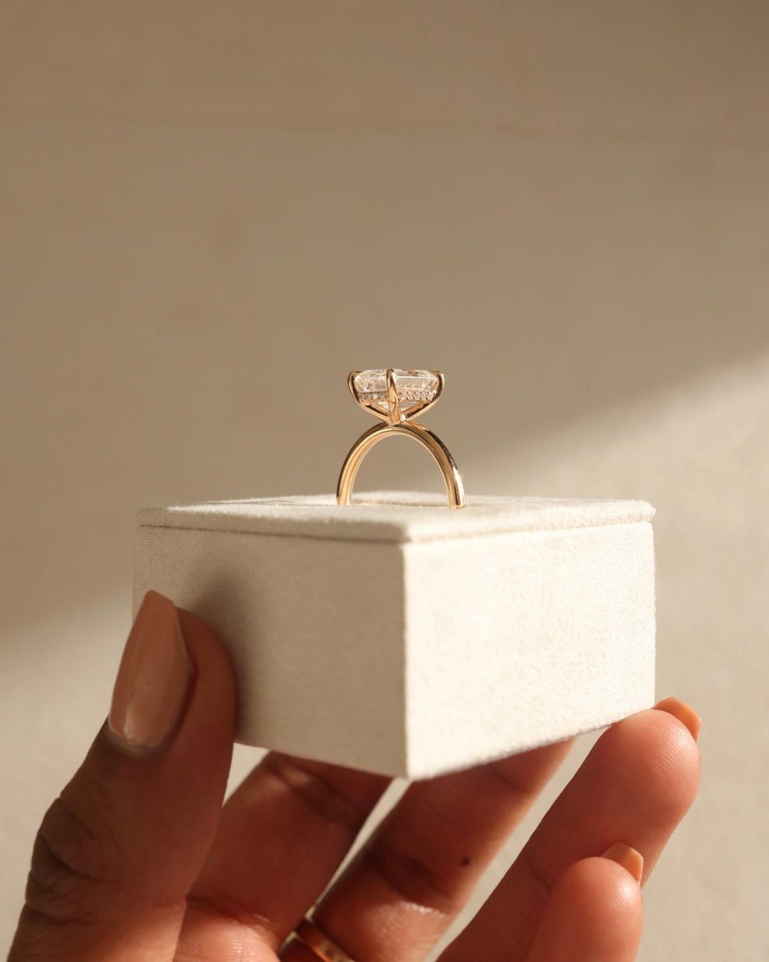 2.23 CT Emerald Moissanite Solitaire Engagement Ring (US Size 6 Ready To Ship)