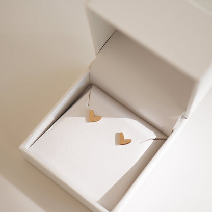 Heart Shaped Stud Earrings