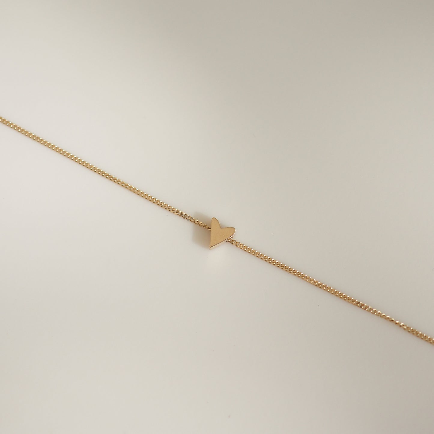 Hand Drawn Heart Chain Bracelet