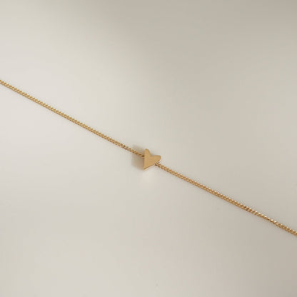 Hand Drawn Heart Chain Bracelet