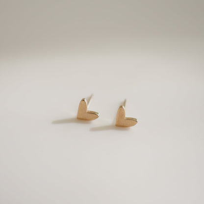 Heart Shaped Stud Earrings