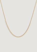 3.5 TCW Round Lab Grown Diamond Linear Tennis Necklace