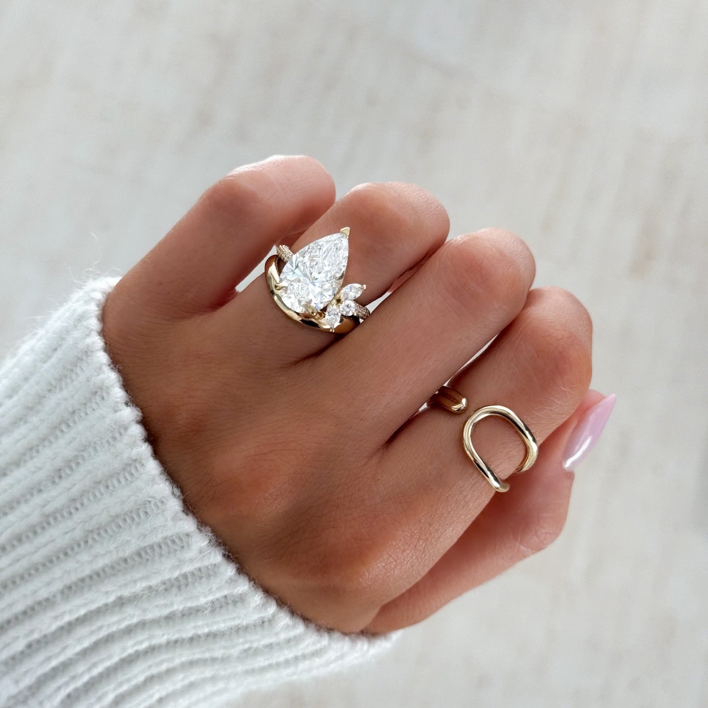 0.25 TCW Round Shaped Half Eternity Lab Grown Diamond Wedding Band