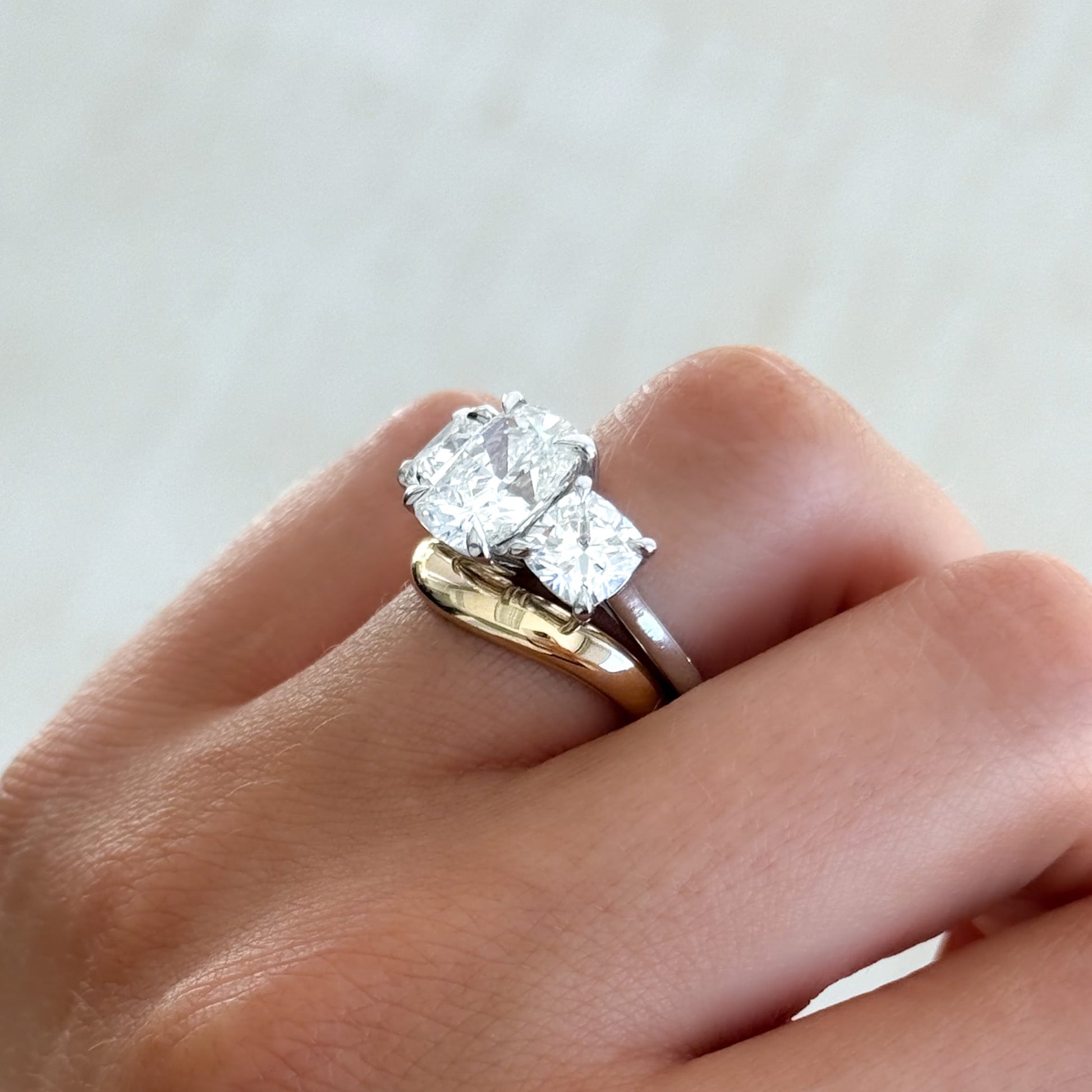 0.25 TCW Round Shaped Half Eternity Lab Grown Diamond Wedding Band