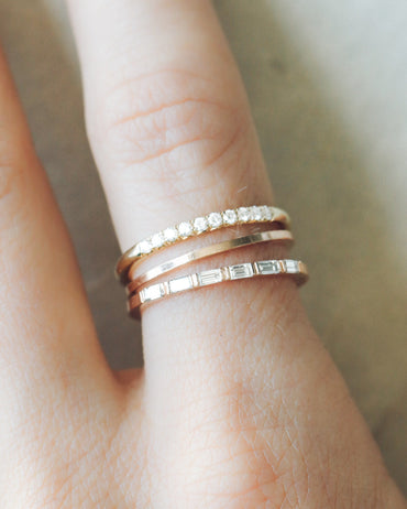 0.25 TCW Round Shaped Half Eternity Lab Grown Diamond Wedding Band