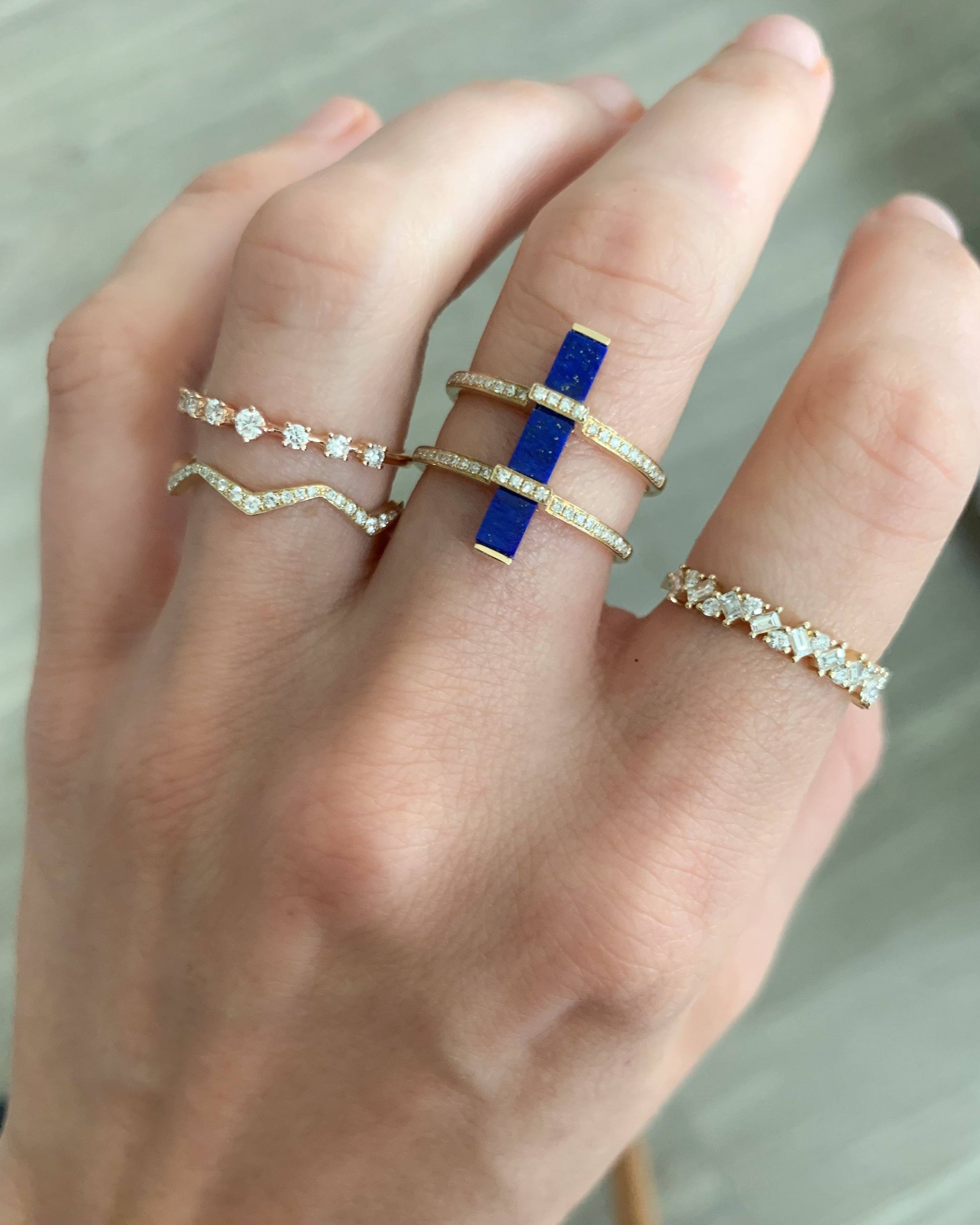 0.25 TCW Round Shaped Half Eternity Lab Grown Diamond Wedding Band