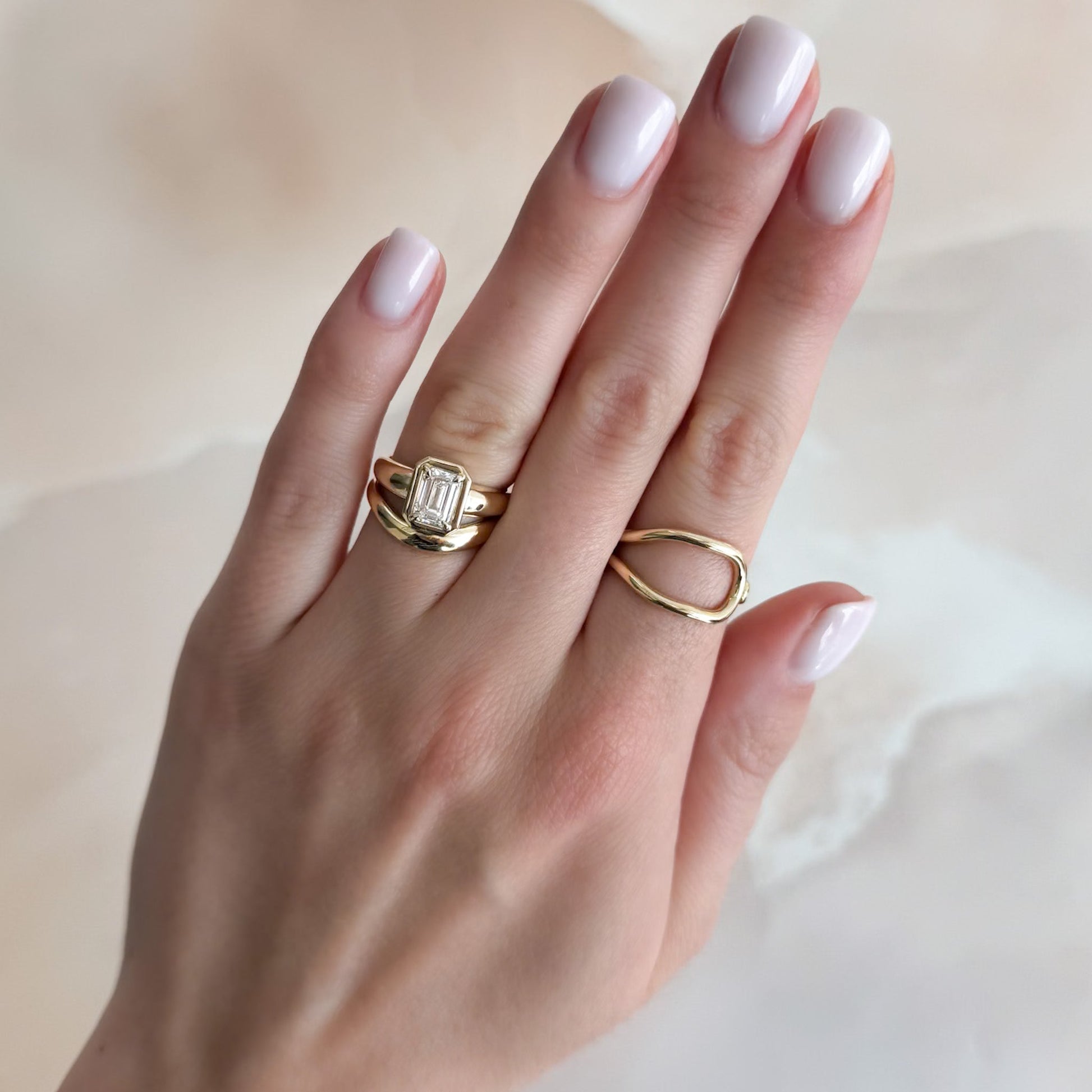 0.25 TCW Round Shaped Half Eternity Lab Grown Diamond Wedding Band