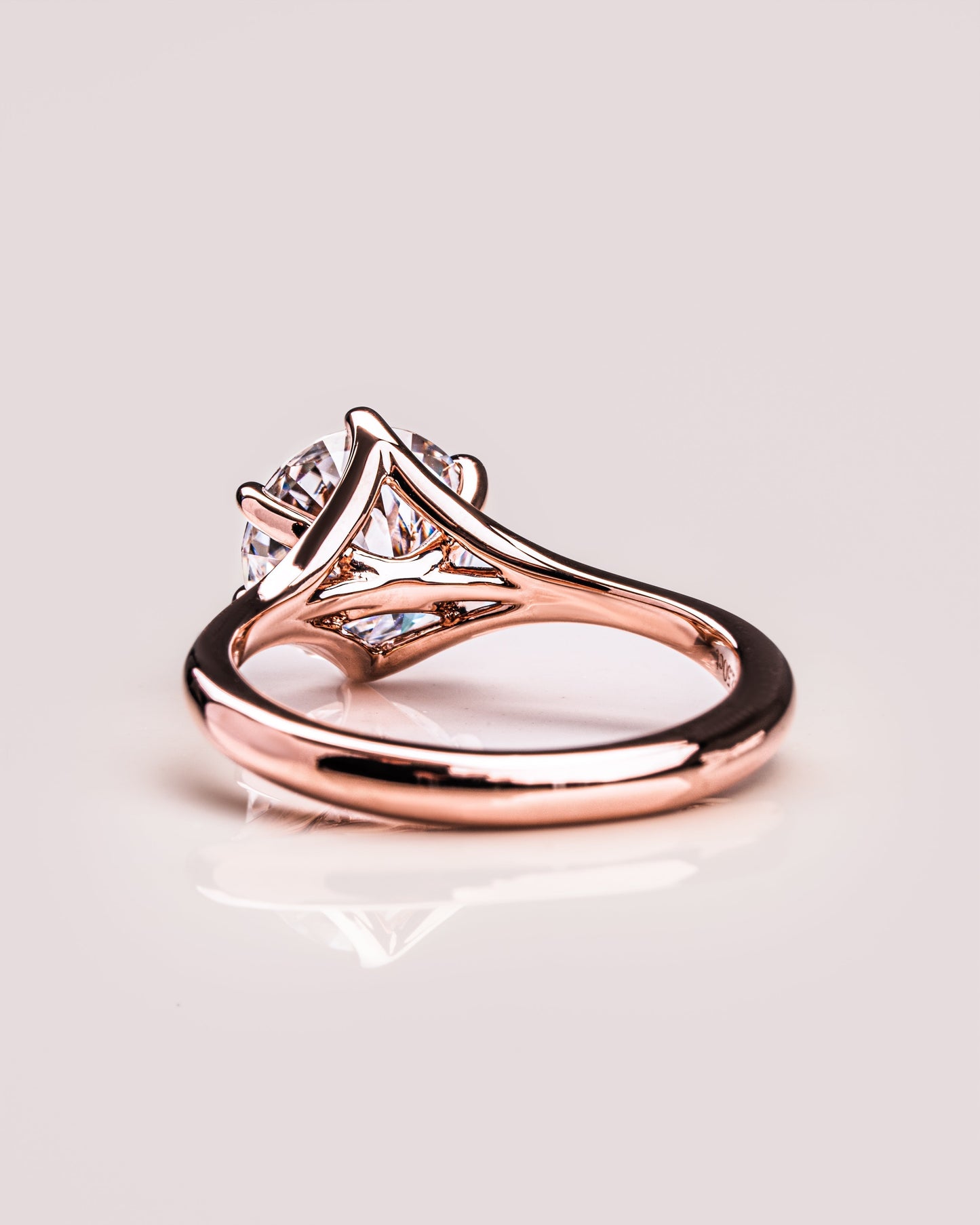 1.9 CT Round Solitaire Lab Grown Diamond Engagement Ring