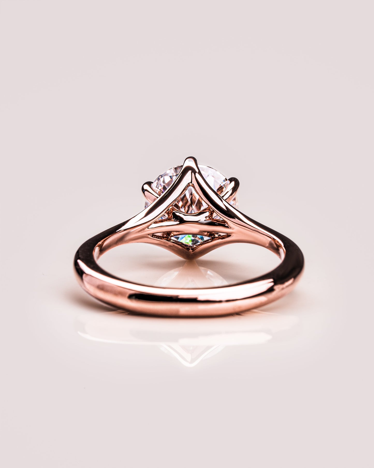 1.9 CT Round Solitaire Lab Grown Diamond Engagement Ring