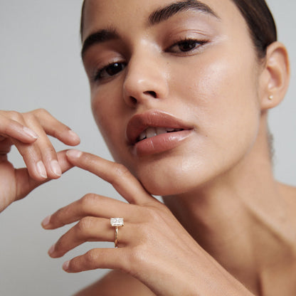 2.5 CT Radiant Cut Solitaire Lab Grown Diamond Engagement Ring