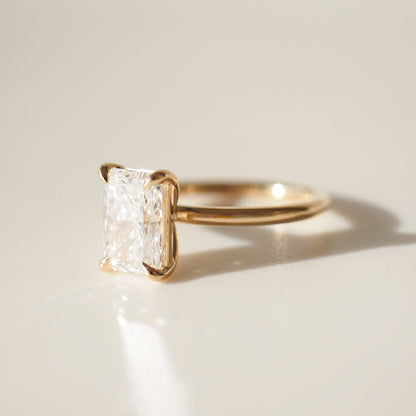 2.03 CT Radiant Cut Solitaire Lab Grown Diamond Engagement Ring