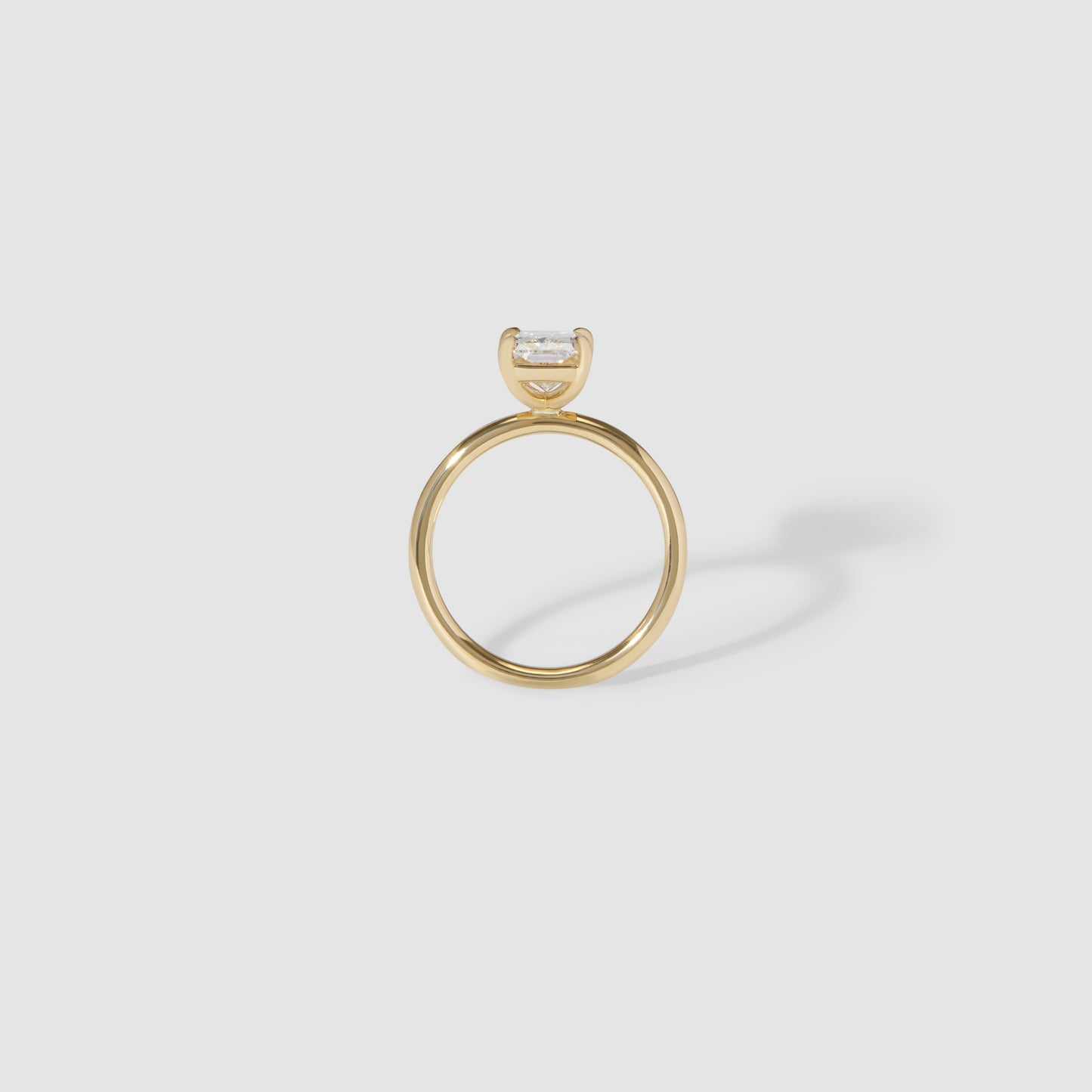 2.52 CT Radiant Cut Solitaire Lab Grown Diamond Engagement Ring