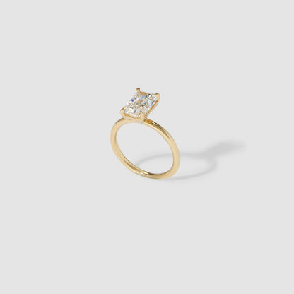 2.52 CT Radiant Cut Solitaire Lab Grown Diamond Engagement Ring