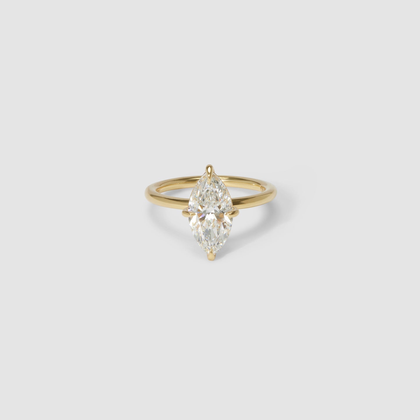1.55 CT Marquise Cut Solitaire Lab Grown Diamond Engagement Ring