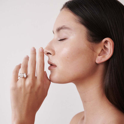 2 CT Radiant & Oval Cut Toi Et Moi Lab Grown Diamond Engagement Ring