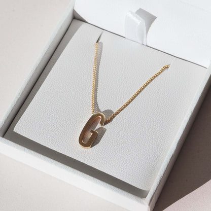 Letter Initial Chained Necklace