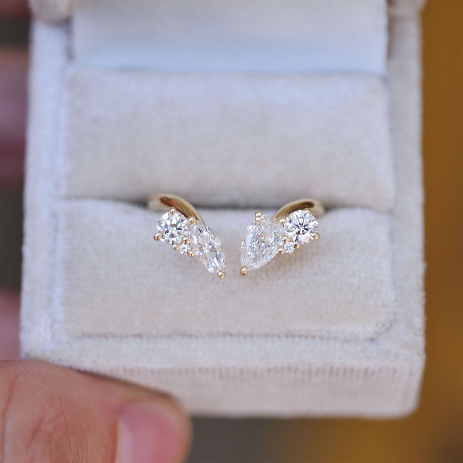 0.25 TCW Round Shaped Half Eternity Lab Grown Diamond Wedding Band