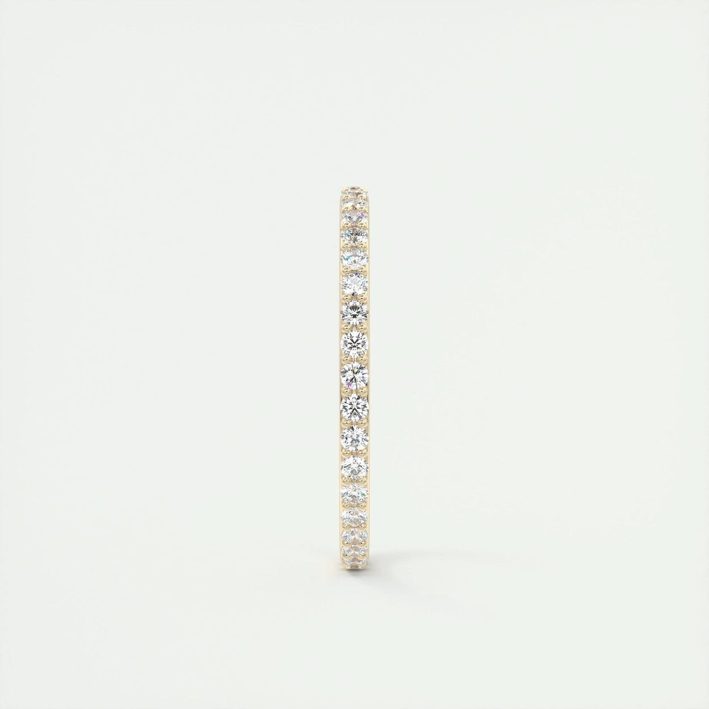 0.3 TCW Round Moissanite Full Eternity Wedding Band (US Size 8.25 Ready To Ship)
