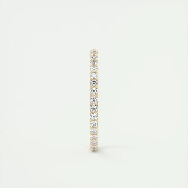 0.3 TCW Round Moissanite Full Eternity Wedding Band (US Size 8.25 Ready To Ship)