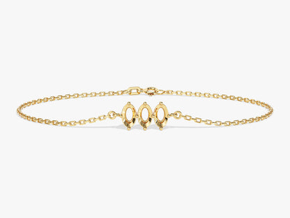 Oval Multi-Stone Birthstone Bracelet