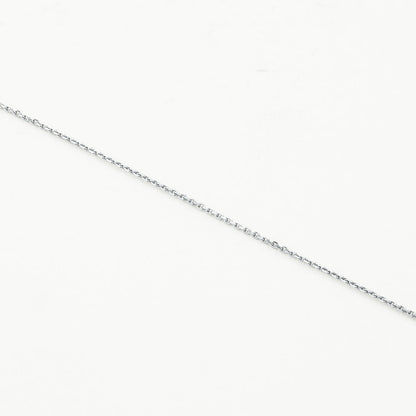 0.11 TCW Round Shaped Engravable Moissanite Necklace