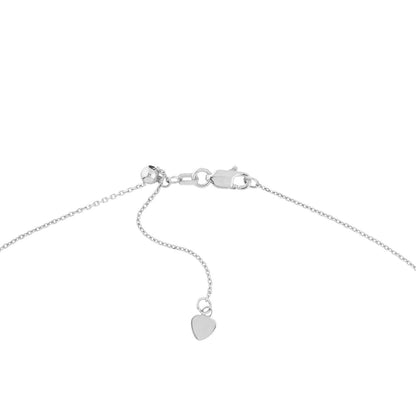 0.15 TCW Round Bezel Drop Moissanite Necklace 13