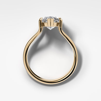 Marquise Shaped Three Stone Lab Grown Diamond Engagement Ring