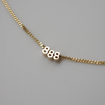 Number Chained Necklace