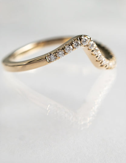 0.25 TCW Round Minimal Pave Lab Grown Wedding Band