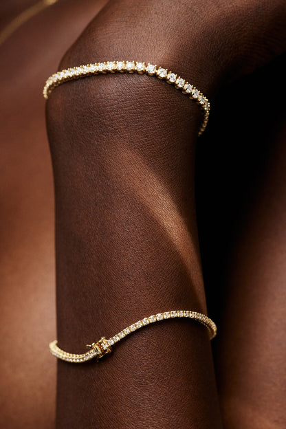 4.5 TCW Round Stones Lab Grown Diamond Tennis Bracelet