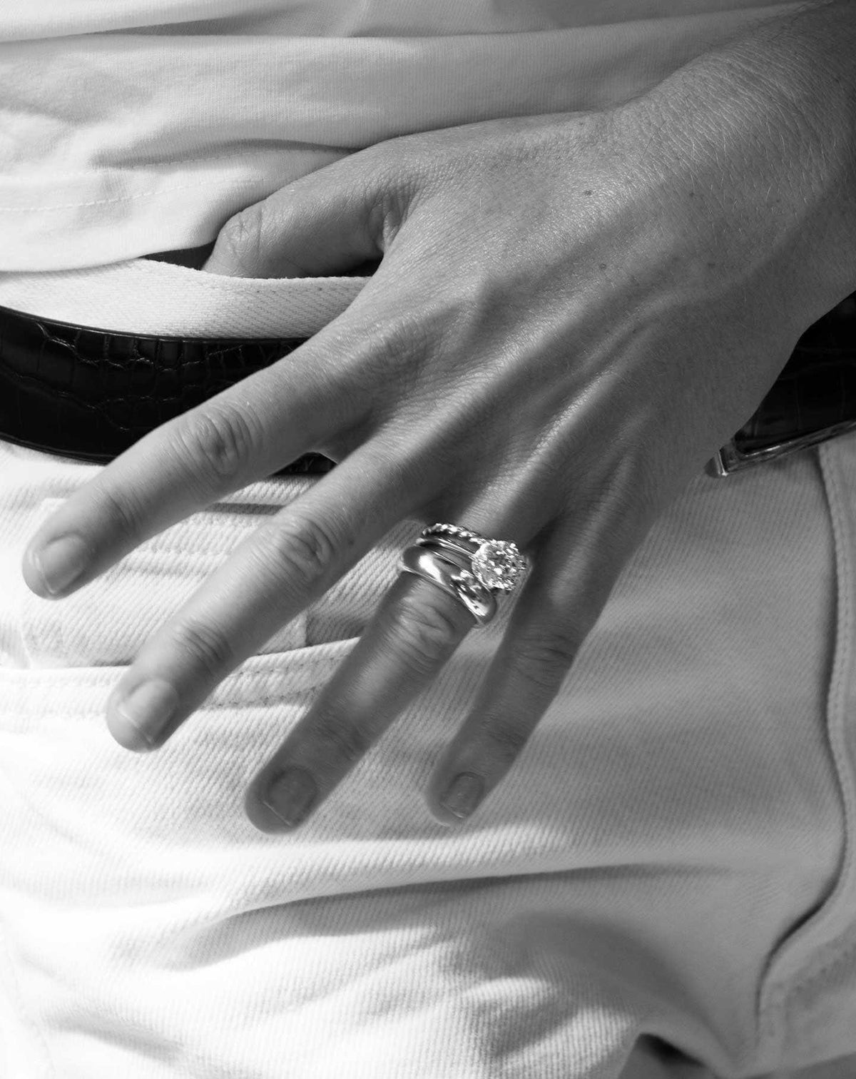Emerald Pave Engagement Ring – 1 CT Lab Grown Diamond