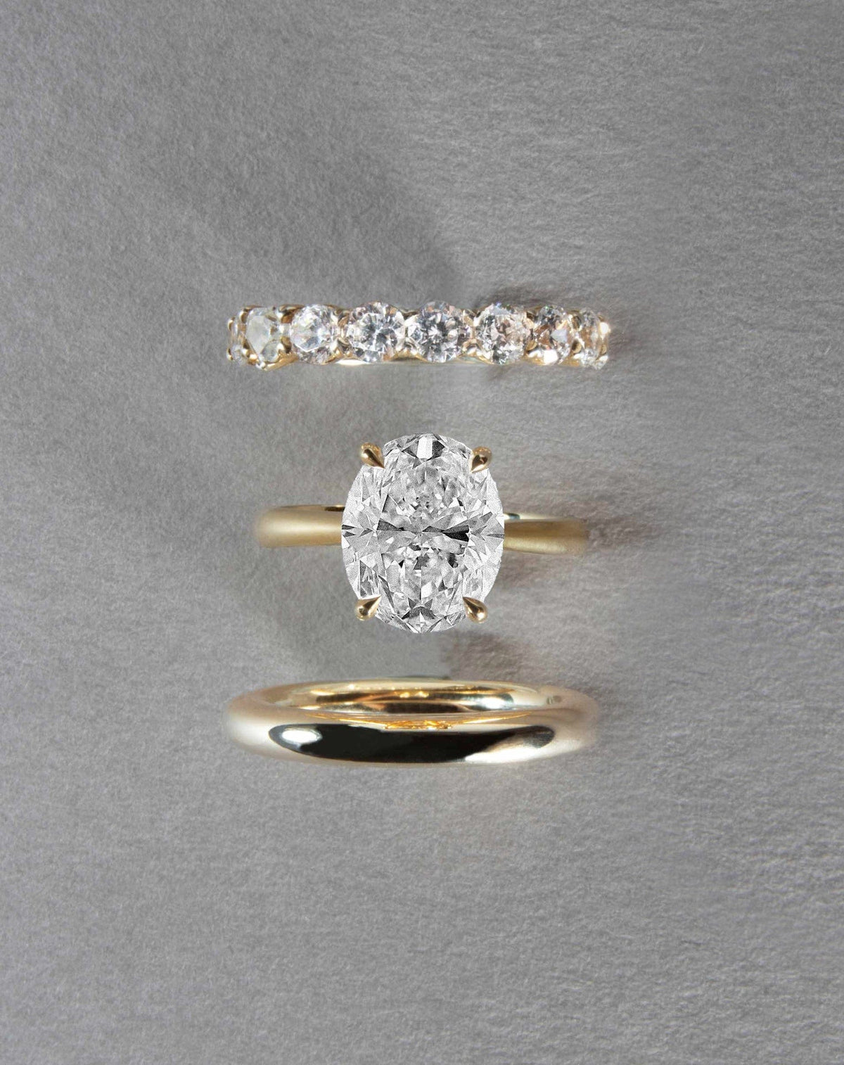 Emerald Pave Engagement Ring – 1 CT Lab Grown Diamond