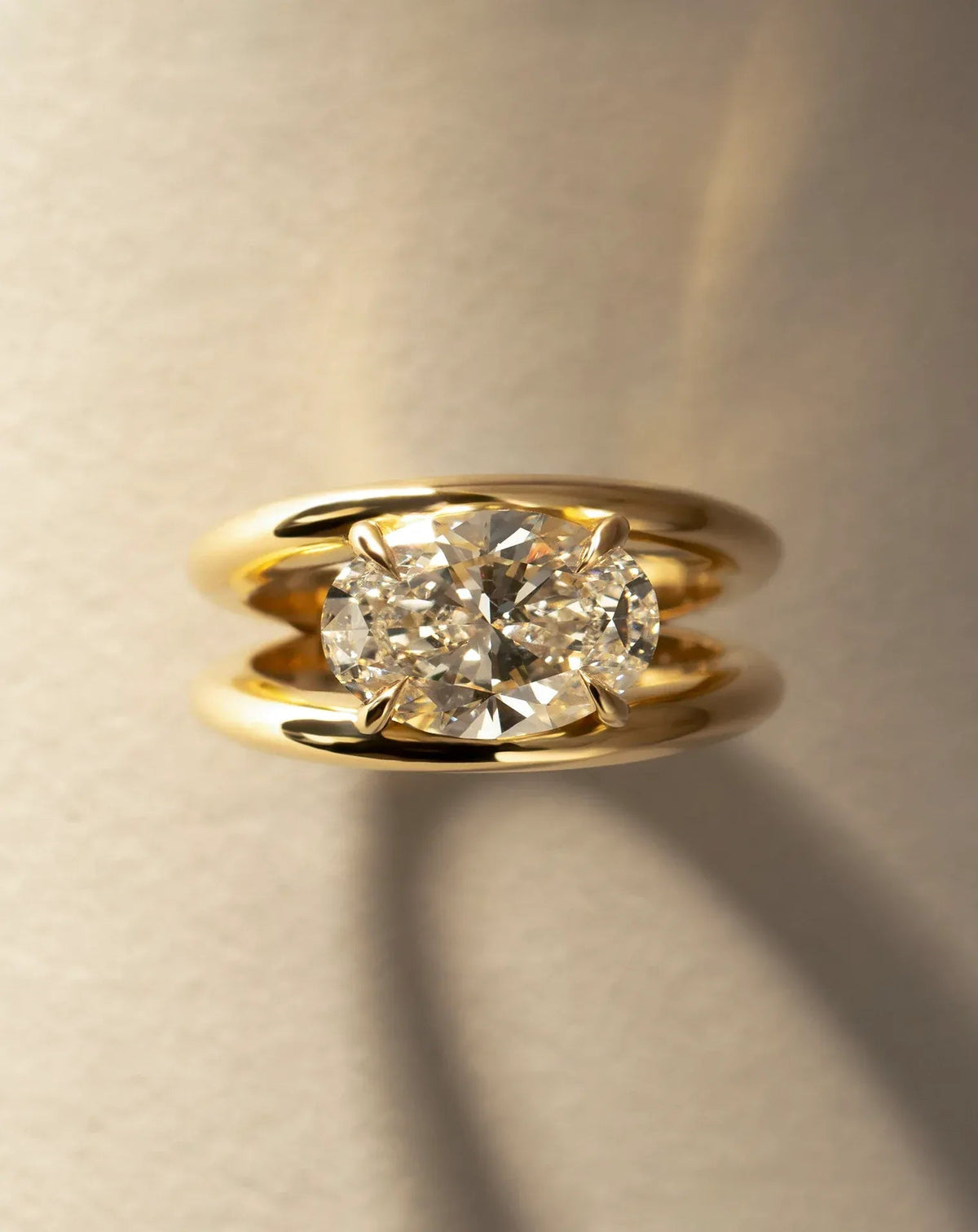 Emerald Pave Engagement Ring – 1 CT Lab Grown Diamond