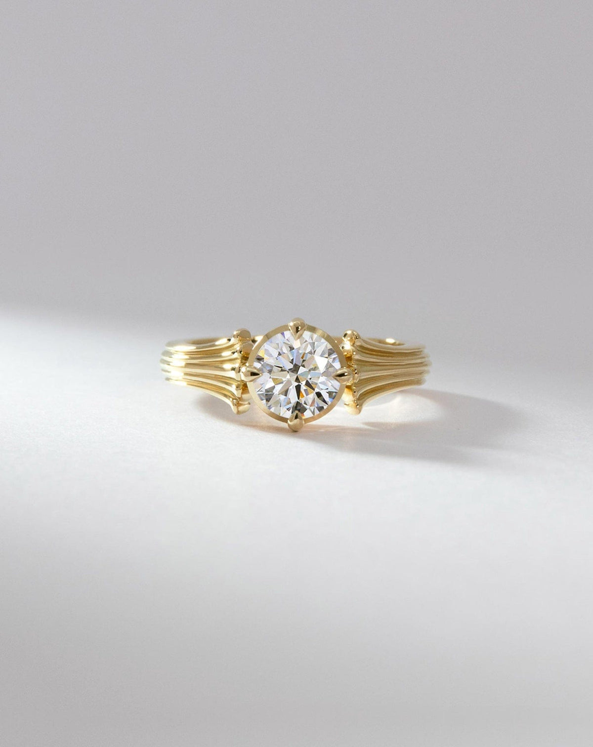 Emerald Pave Engagement Ring – 1 CT Lab Grown Diamond